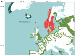 A distribution map from 