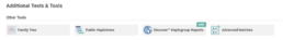 Advanced Matches under Additional Tests and Tools