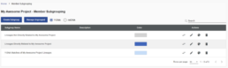 Member Subgroup Settings