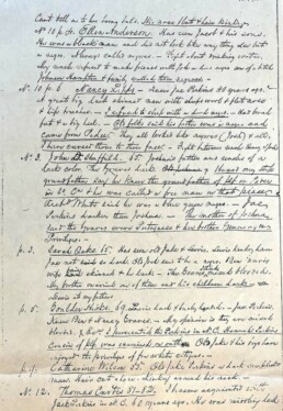 Figure 3: Perkins v White, 1858 Tennessee, Sample of Testimony