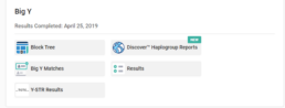 A screenshot of the Discover Haplogroups Reports widget
