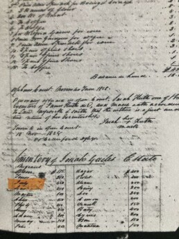 An inventory of Josiah Gayle’s estate from 1828 shows July and his value. - FamilyTreeDNA Blog