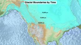 Glacial Boundaries by Time - Modeling the Past Environment that Influenced Human Migration