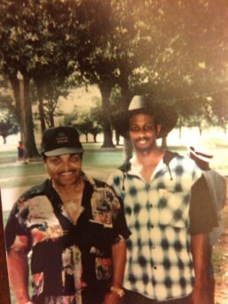 Joe Jackson and Thomas Jackson III at the 1994 family reunion in Greenwood Mississippi - FamilyTreeDNA Blog