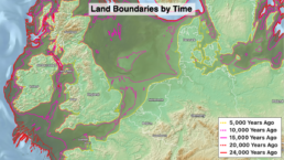 Land Boundaries by Time - Modeling the Past Environment that Influenced Human Migration