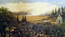 Portrait showing Acadia in present-day Nova Scotia - 17th Century A New French Colony in Canada Becomes Home to French Catholic Settlers