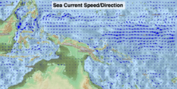 Sea Current Speed/Direction - Modeling the Past Environment that Influenced Human Migration