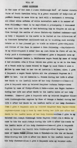 The Will of James Richbourgh - FamilyTreeDNA Blog