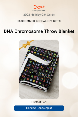 Customized Genealogy Gifts - DNA Chromosome Throw Blanket Perfect For Genetic Genealogist