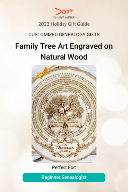 Customized Genealogy Gifts - Family Tree Art Engraved on Natural Wood Perfect For Beginner Genealogist