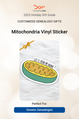 Customized Genealogy Gifts - Mitochondria Vinyl Sticker Perfect For Genetic Genealogist