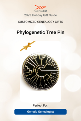 Customized Genealogy Gifts - Phylogenetic Tree Pin Perfect For Genetic Genealogist
