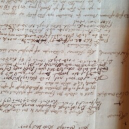Grant By James IV. To The Landholders In The Island Of Bute, Dated 16th August, 1506 - Portion of Original (Credit: The Mount Stuart Archive, Isle of Bute, Scotland)
