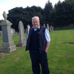 Mr. Duncan at Kingarth, Isle of Bute, Scotland.