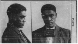 Photo of Jerome Lafayette Narramore's grandfather's mug shot