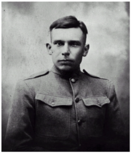 Joel Bryant Cloud in his World War I Army uniform.