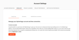 account settings screenshot