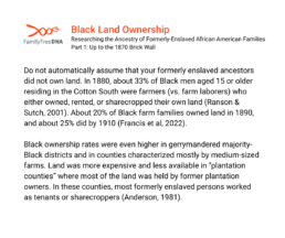 black land ownership