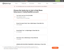 choose a tree to link screenshot