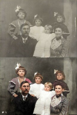 example of a MyHeritage technologies enhanced historical photo