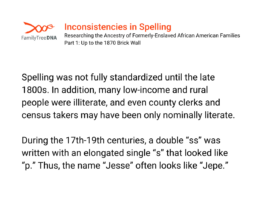 inconsistencies in spelling