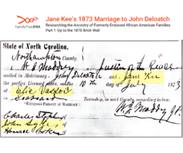 jane kees 1873 marriage to john deloatch