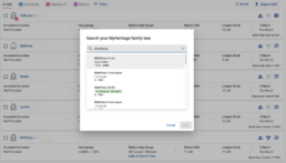search your myheritage family tree screenshot