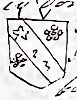 sketch of coat of arms seal on Rev. John Vans will