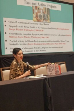 Regina Lynch-Hudson speaking at 2024 North Carolina Museums Council Conference