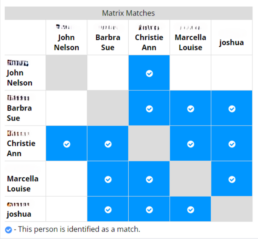 matrix matches screenshot