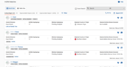 A screenshot of the updated mtDNA Matches page on FamilyTreeDNA, showing match details such as genetic distance, haplogroups, maternal country of origin, and earliest known ancestors. The redesigned interface provides more insights into maternal lineage connections.